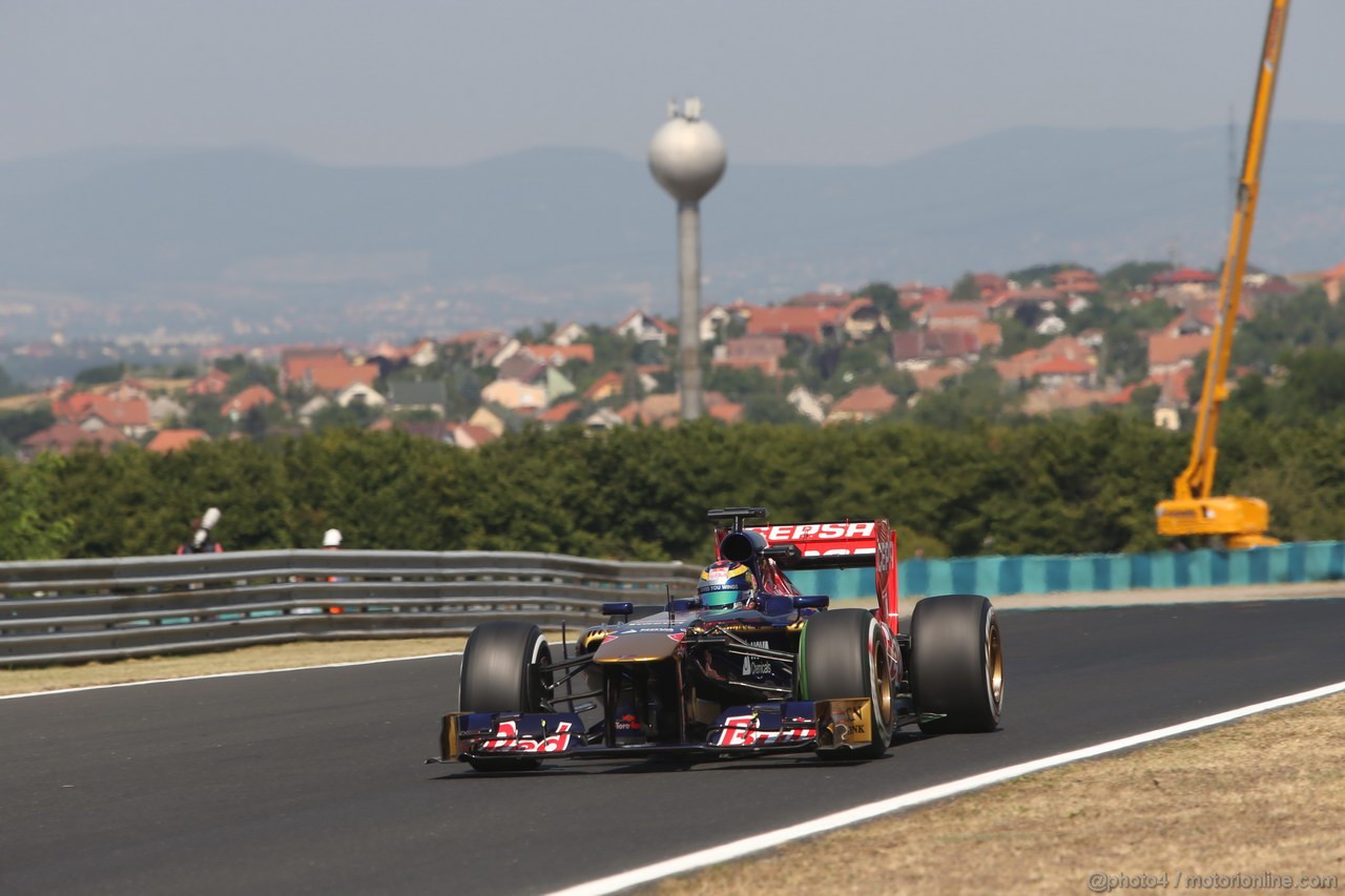 GP UNGHERIA, 26.07.2013- Free practice 1, Jean-Eric Vergne (FRA) Scuderia Toro Rosso STR8