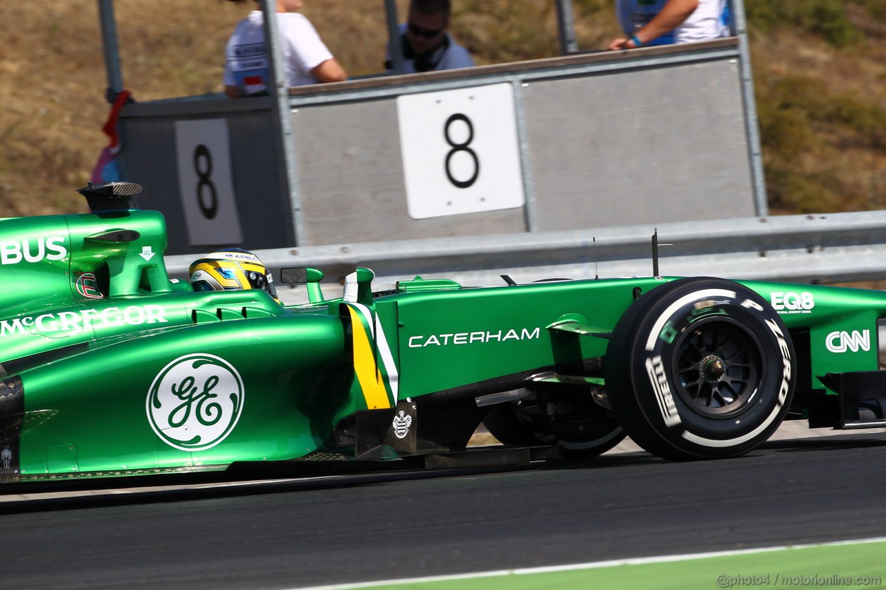 GP UNGHERIA, 26.07.2013- Free practice 1, Charles Pic (FRA) Caterham F1 Team CT03