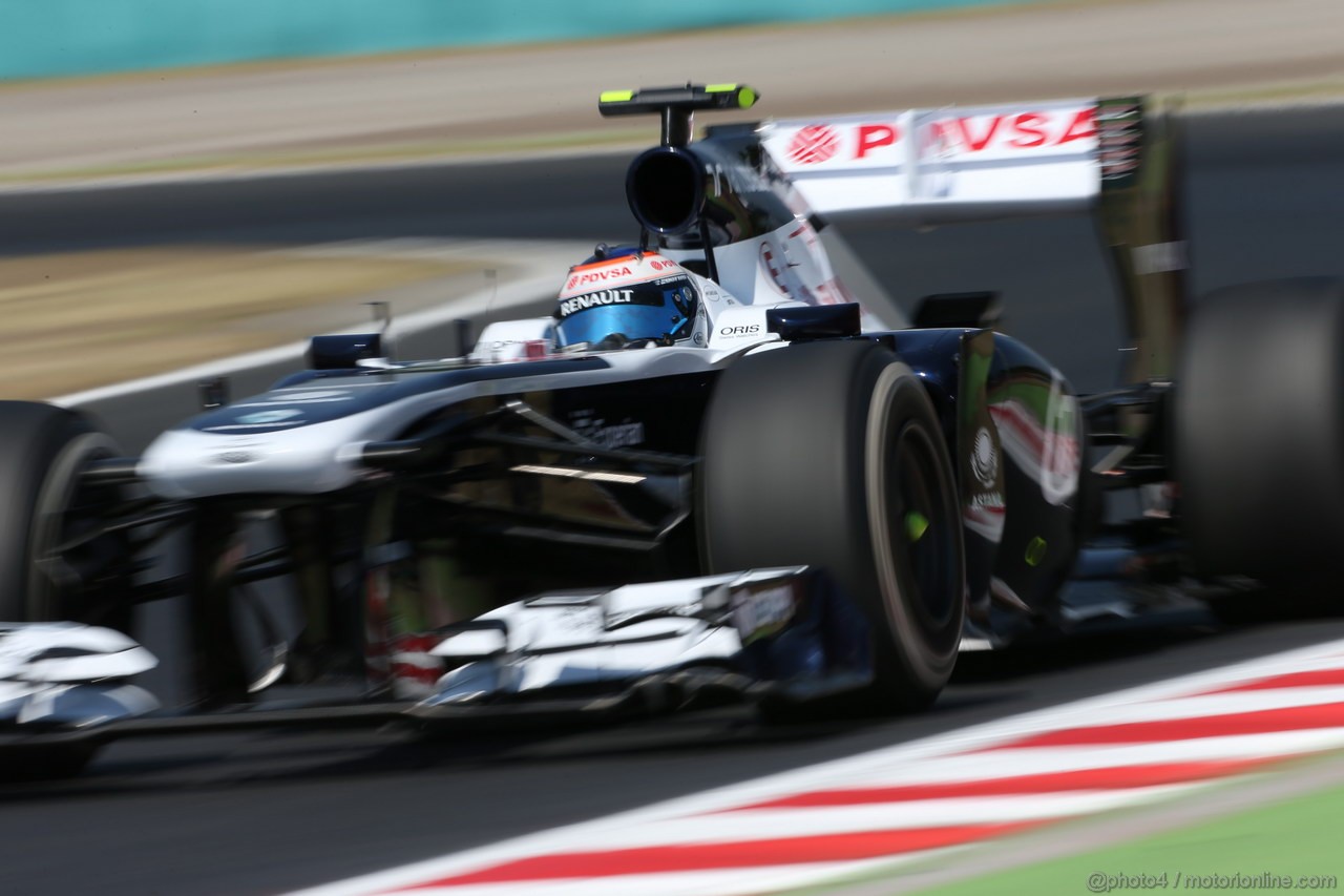 GP UNGHERIA, 26.07.2013- Free practice 1, Valtteri Bottas (FIN), Williams F1 Team FW35