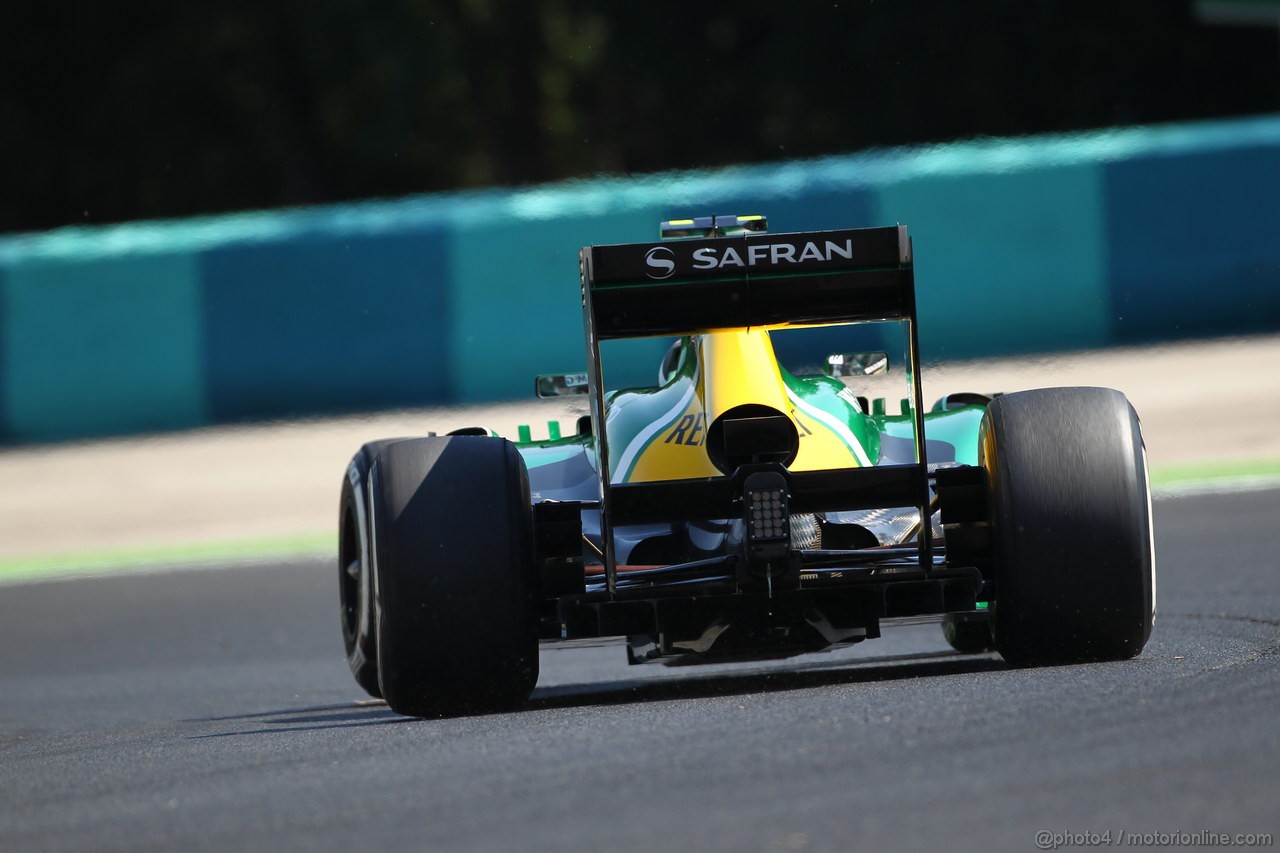 GP UNGHERIA, 26.07.2013- Free practice 1, Giedo Van der Garde (NED), Caterham F1 Team CT03