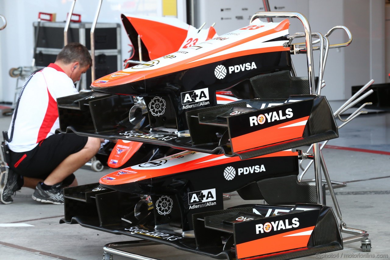 GP UNGHERIA, 26.07.2013- Free practice 1, Marussia Frontal Wing