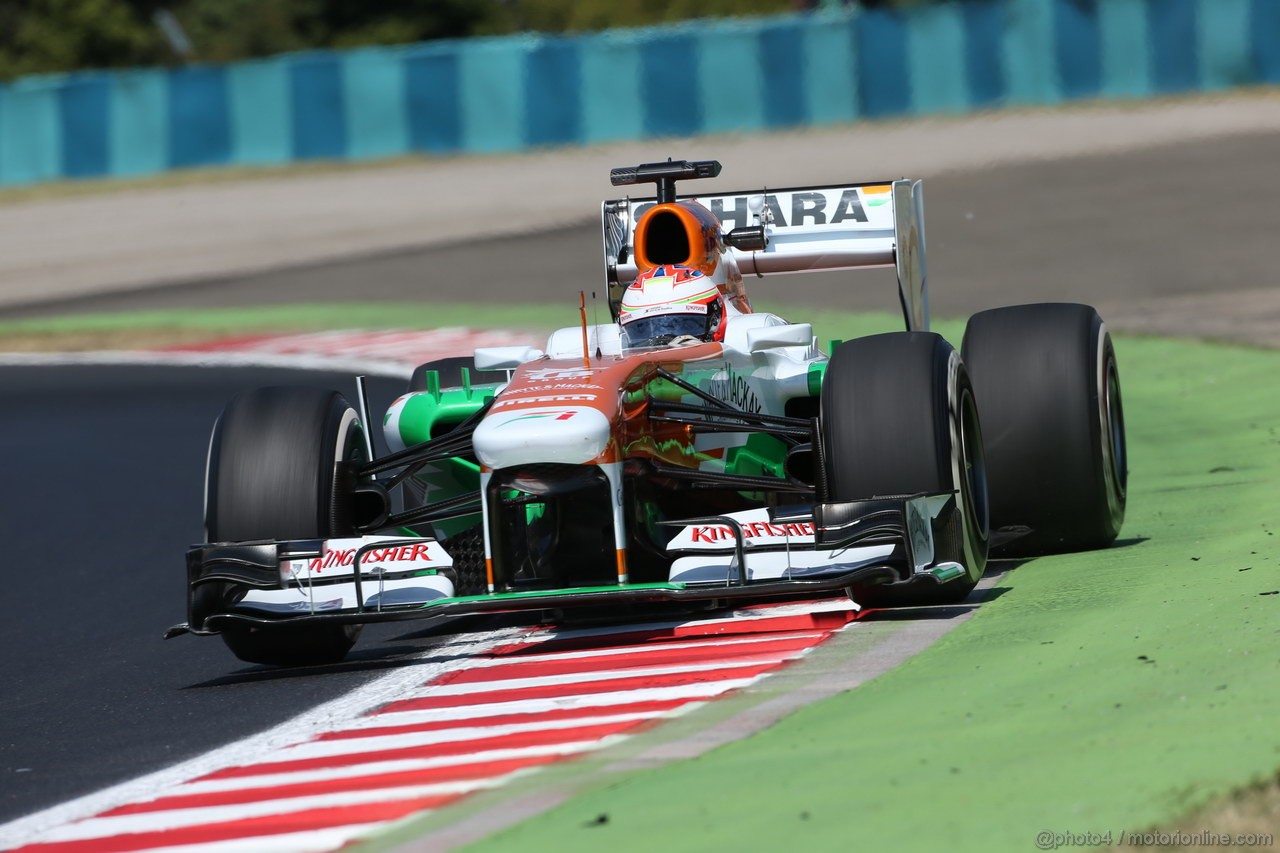GP UNGHERIA, 26.07.2013- Free practice 1, Paul di Resta (GBR) Sahara Force India F1 Team VJM06