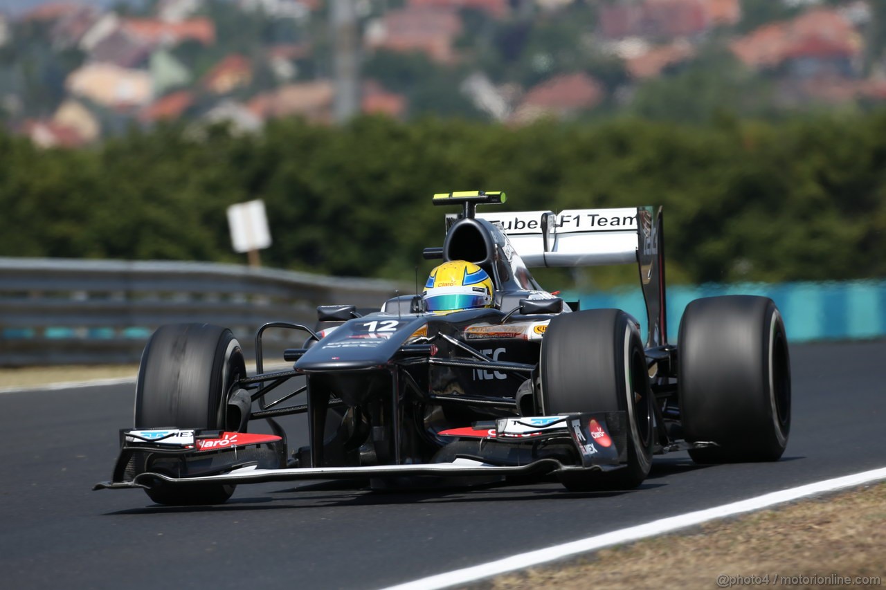 GP UNGHERIA, 26.07.2013- Free practice 1, Esteban Gutierrez (MEX), Sauber F1 Team C32
