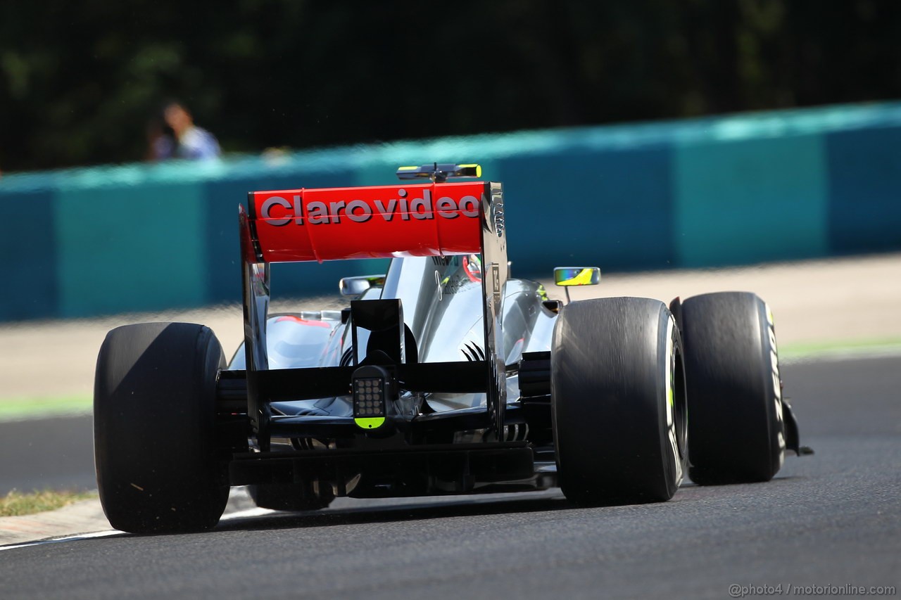 GP UNGHERIA, 26.07.2013- Free practice 1, Sergio Perez (MEX) McLaren MP4-28