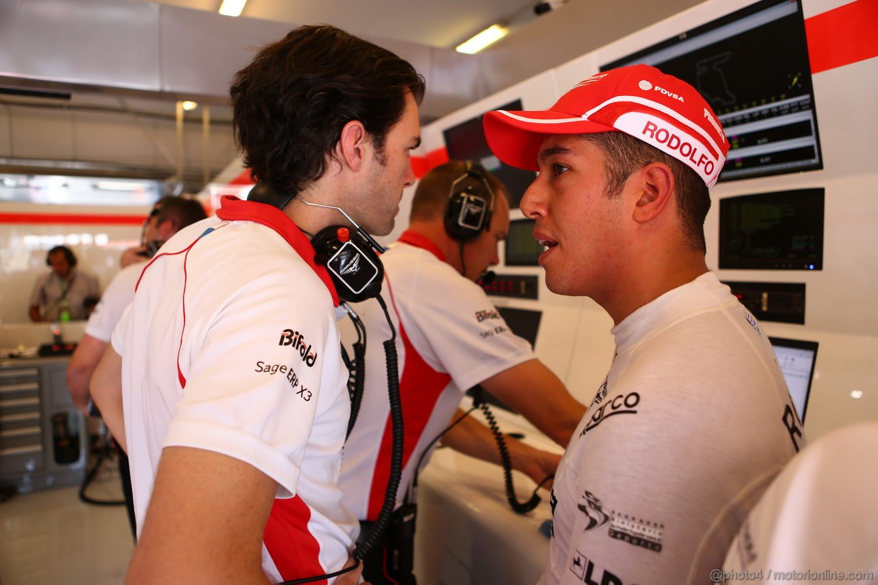 GP UNGHERIA, 26.07.2013- Free practice 1, Rodolfo Gonzalez (VEN) Marussia F1 Team Reserve Driver