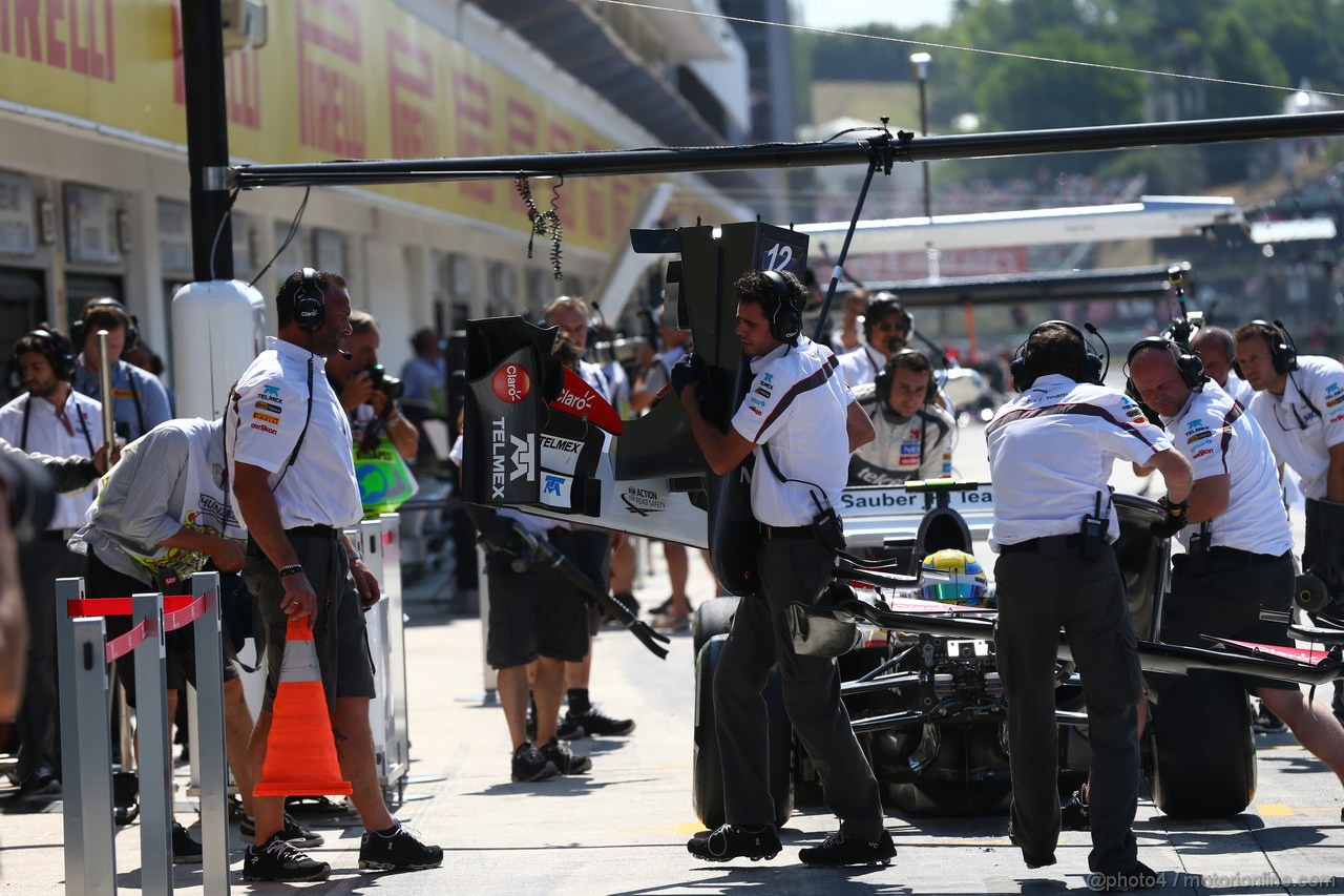 GP UNGHERIA, 26.07.2013- Free practice 1, Esteban Gutierrez (MEX), Sauber F1 Team C32