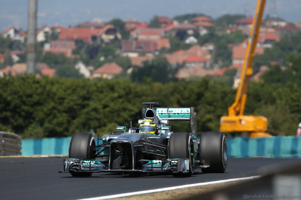 GP UNGHERIA, 26.07.2013- Free practice 1, Nico Rosberg (GER) Mercedes AMG F1 W04