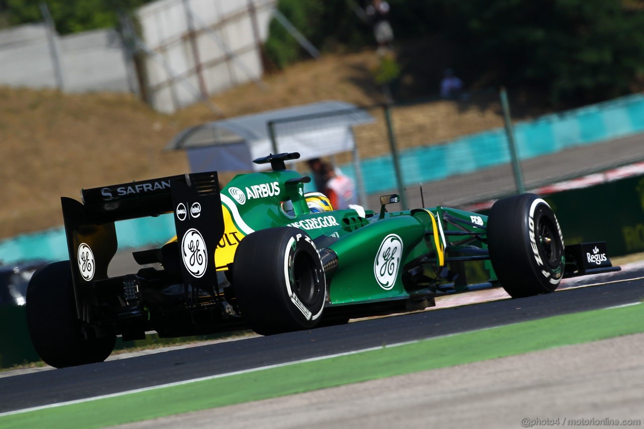 GP UNGHERIA, 26.07.2013- Free practice 1, Charles Pic (FRA) Caterham F1 Team CT03