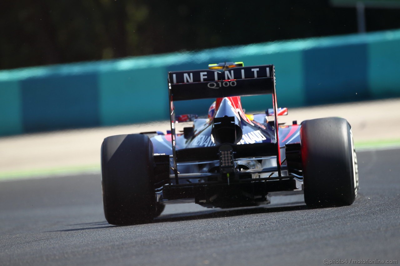 GP UNGHERIA, 26.07.2013- Free practice 1, Mark Webber (AUS) Red Bull Racing RB9