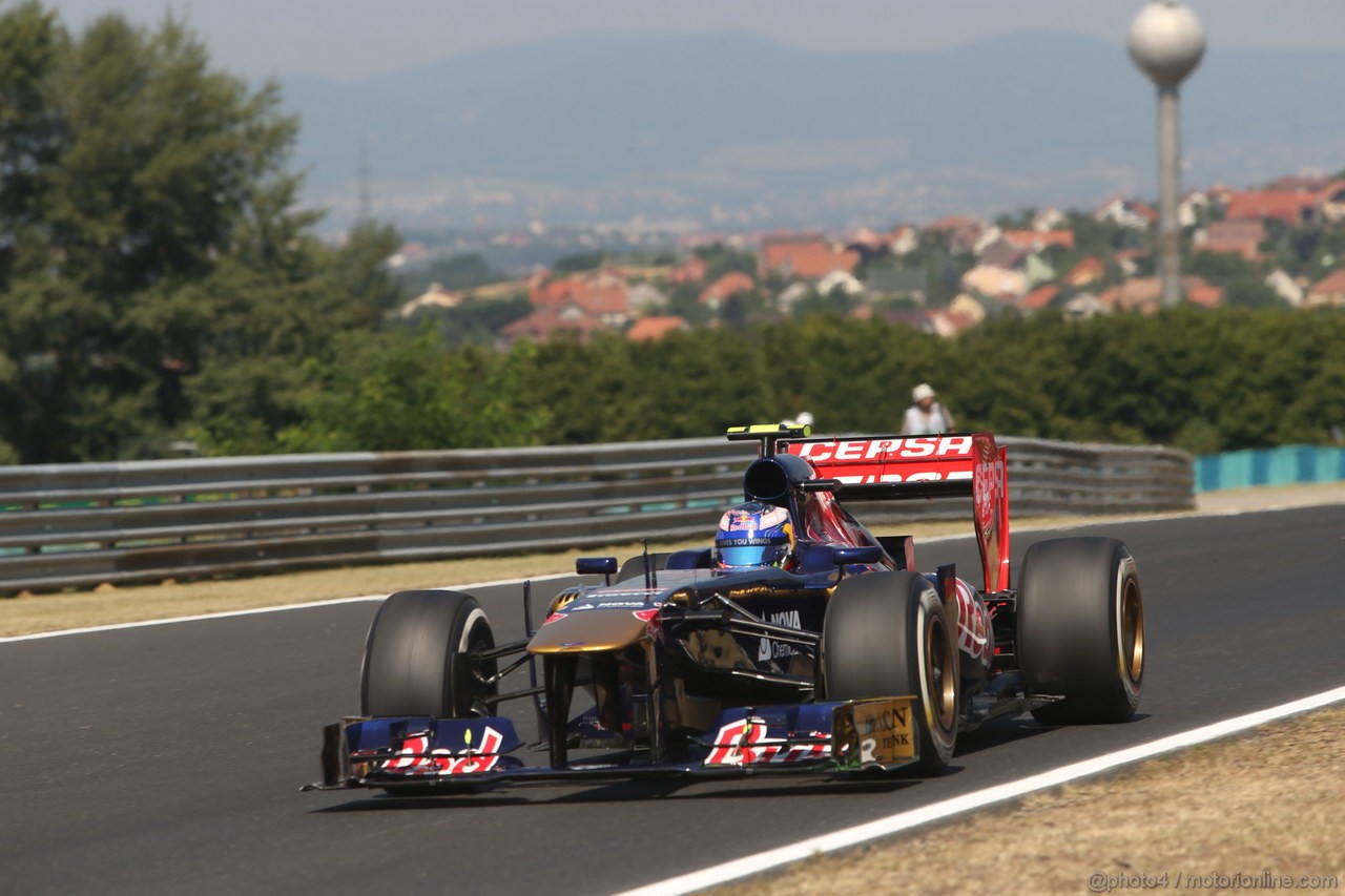 GP UNGHERIA, 26.07.2013- Free practice 1, Daniel Ricciardo (AUS) Scuderia Toro Rosso STR8
