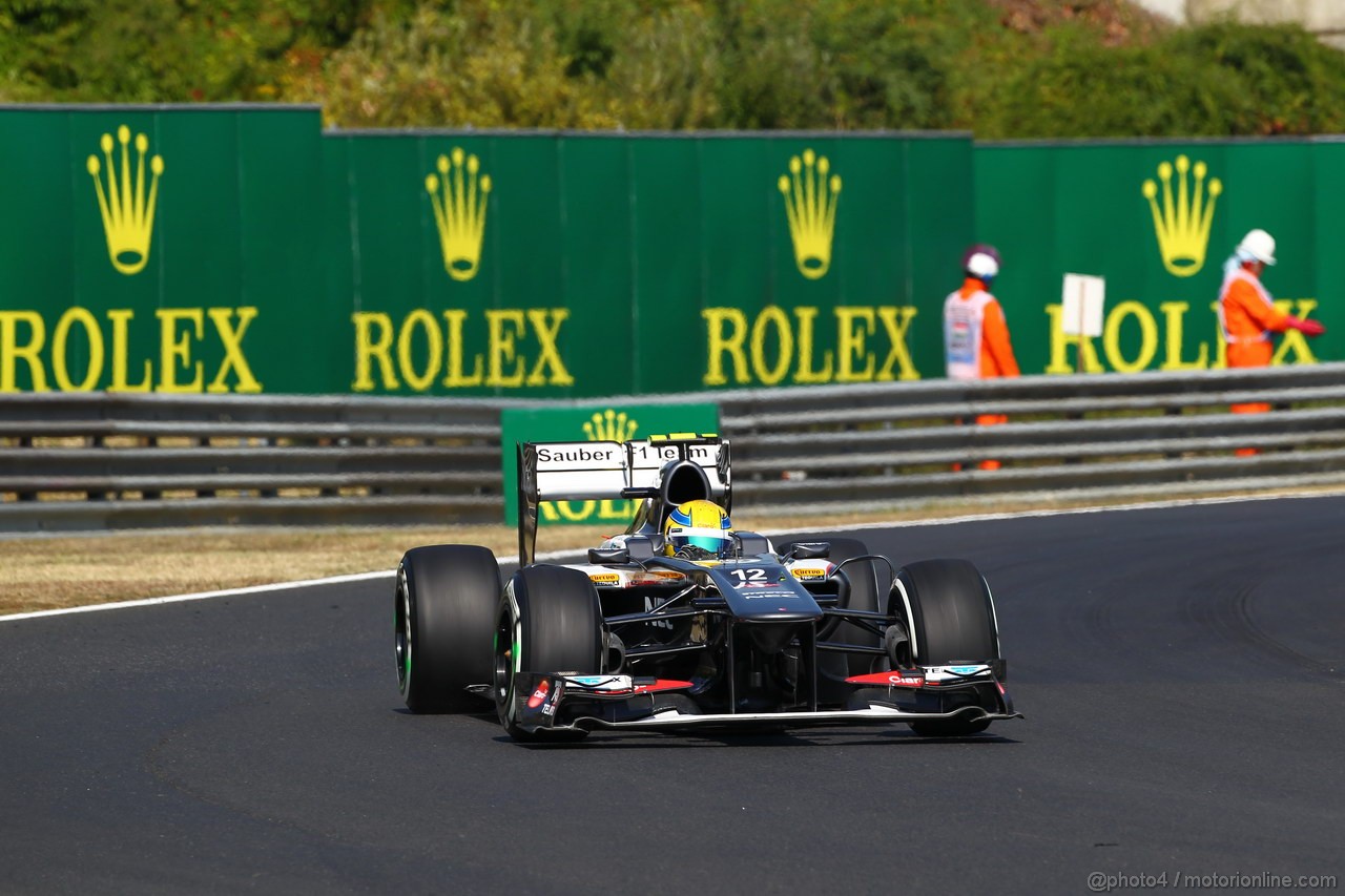 GP UNGHERIA, 26.07.2013- Free practice 1, Esteban Gutierrez (MEX), Sauber F1 Team C32