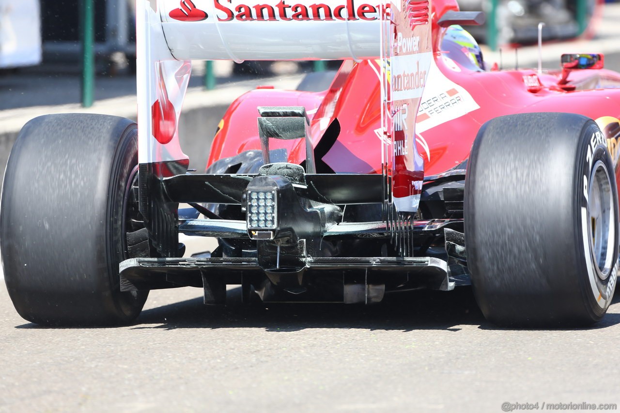 GP UNGHERIA, 26.07.2013- Free practice 1, Felipe Massa (BRA) Ferrari F138