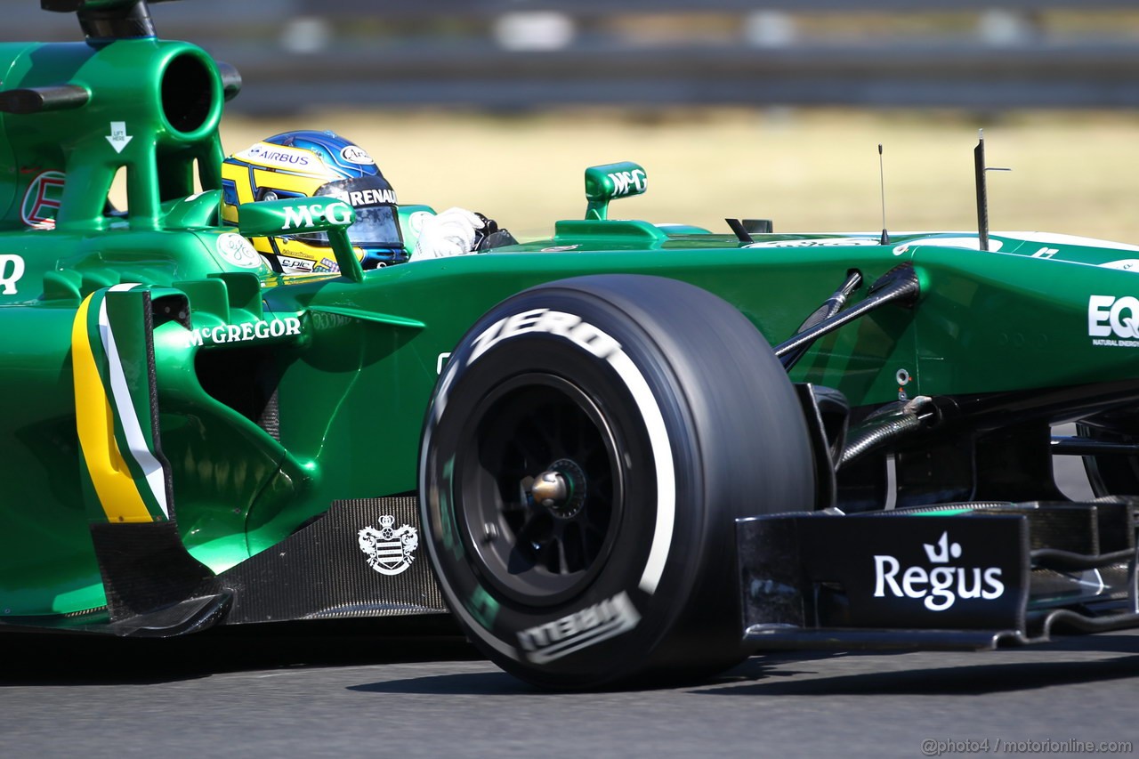 GP UNGHERIA, 26.07.2013- Free practice 1, Charles Pic (FRA) Caterham F1 Team CT03