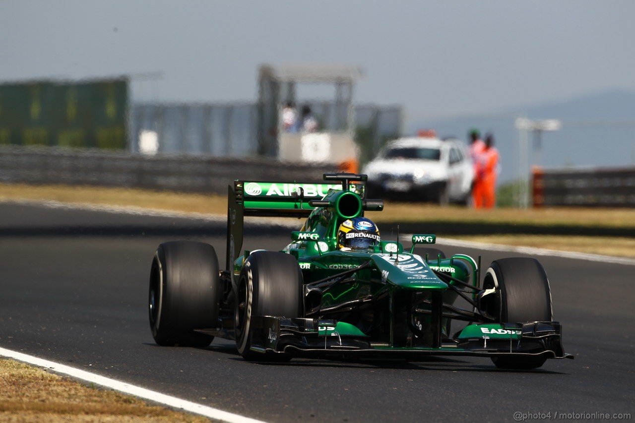 GP UNGHERIA, 26.07.2013- Free practice 1, Charles Pic (FRA) Caterham F1 Team CT03