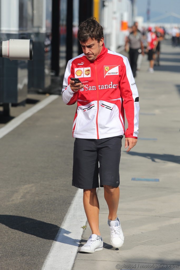 GP UNGHERIA, 26.07.2013- Fernando Alonso (ESP) Ferrari F138