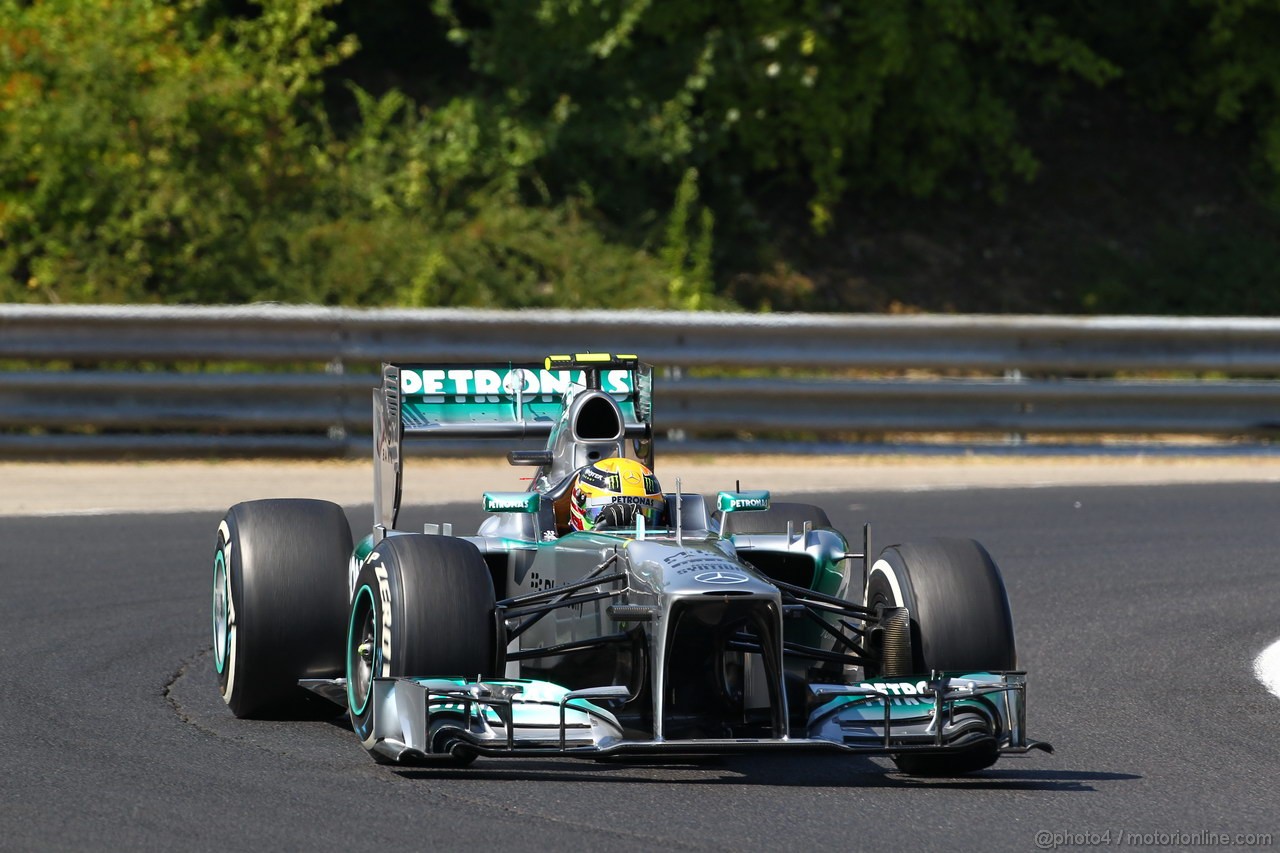 GP UNGHERIA, 26.07.2013- Free practice 1, Lewis Hamilton (GBR) Mercedes AMG F1 W04