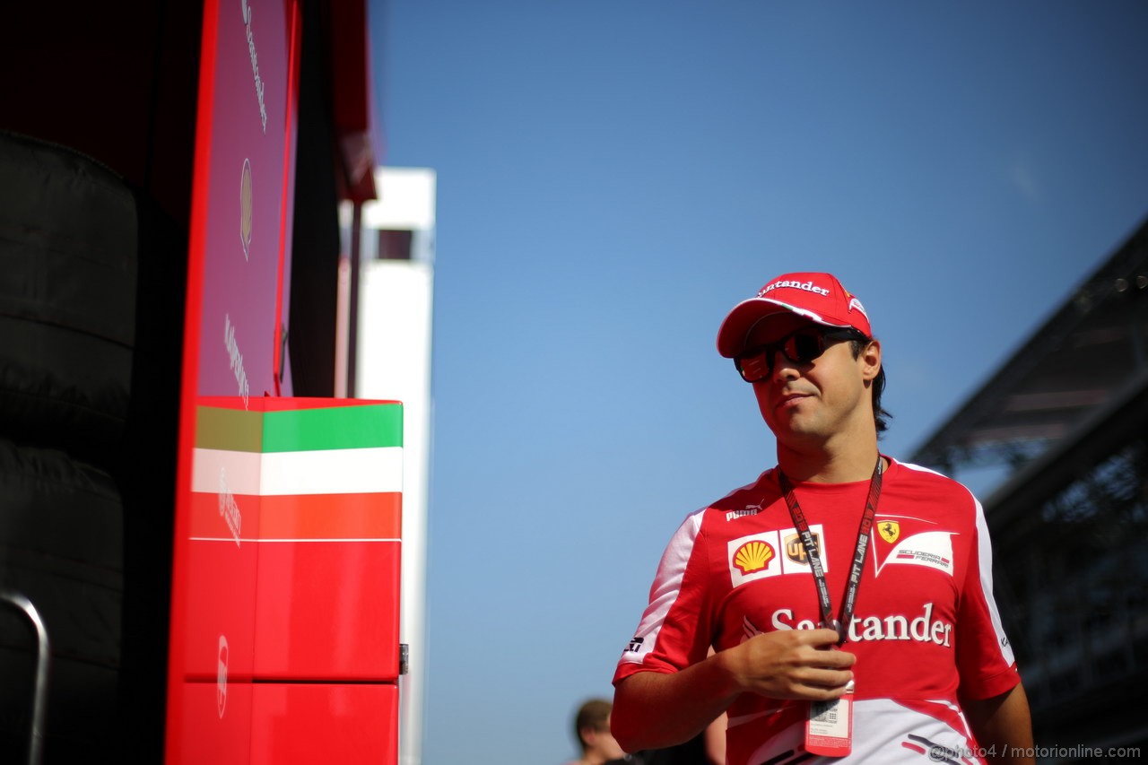 GP UNGHERIA, 26.07.2013-  Felipe Massa (BRA) Ferrari F138