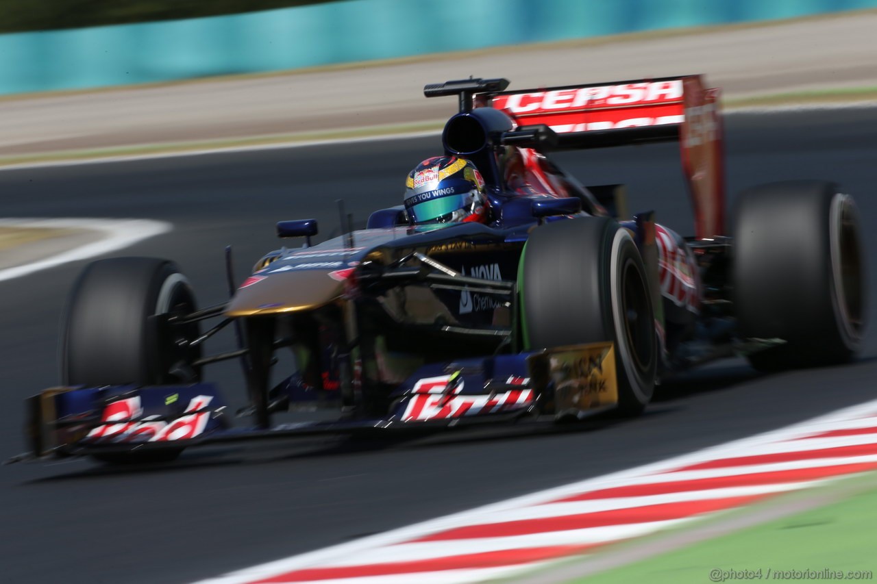 GP UNGHERIA, 26.07.2013- Free practice 1, Jean-Eric Vergne (FRA) Scuderia Toro Rosso STR8