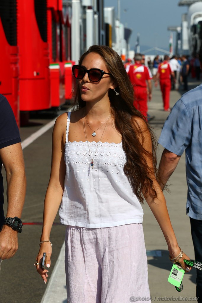 GP UNGHERIA, 26.07.2013- Free practice 1, Jessica Michibata (JPN) girlfriend of Jenson Button (GBR)