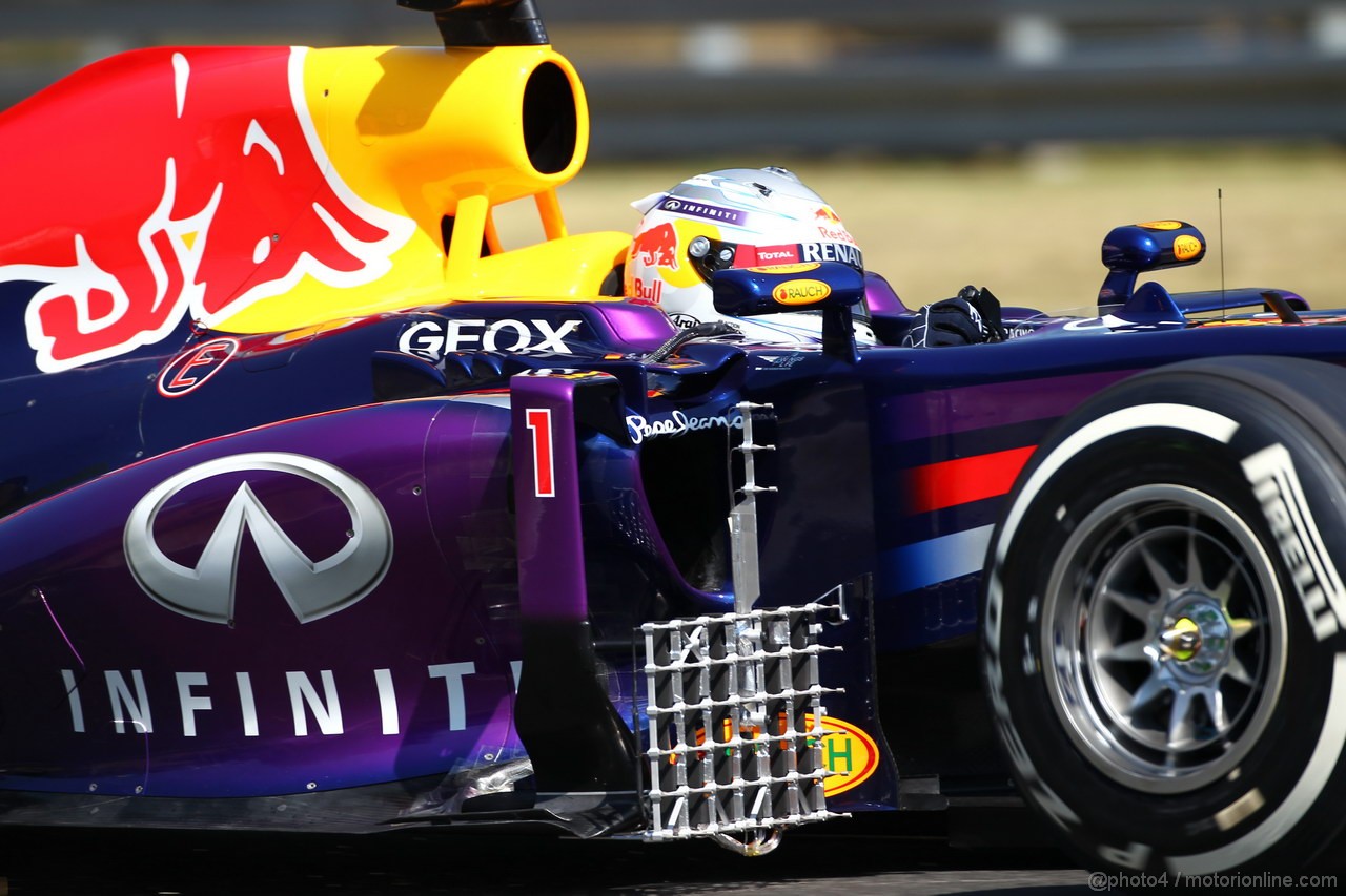 GP UNGHERIA, 26.07.2013- Free practice 1, Sebastian Vettel (GER) Red Bull Racing RB9