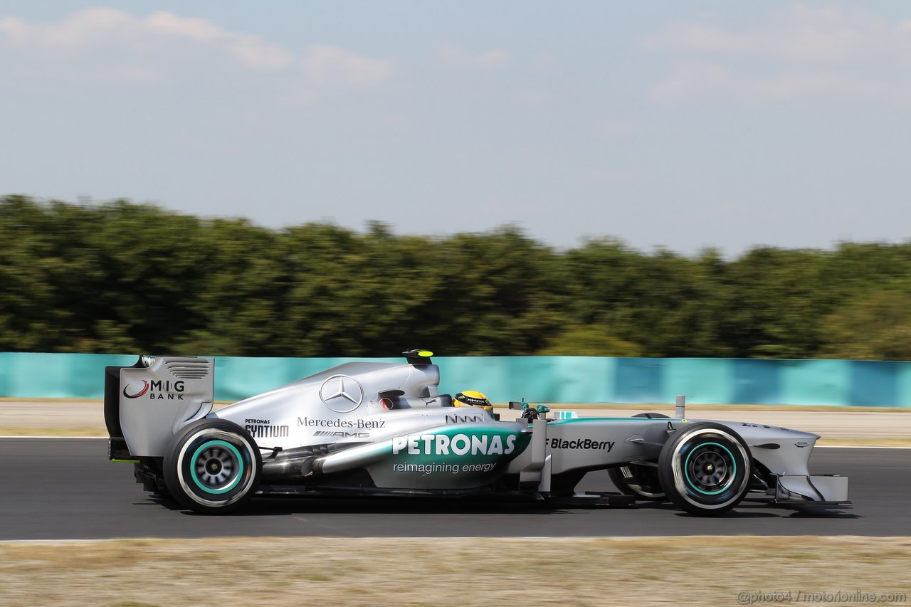 GP UNGHERIA, 26.07.2013-  Free practice 2, Lewis Hamilton (GBR) Mercedes AMG F1 W04 