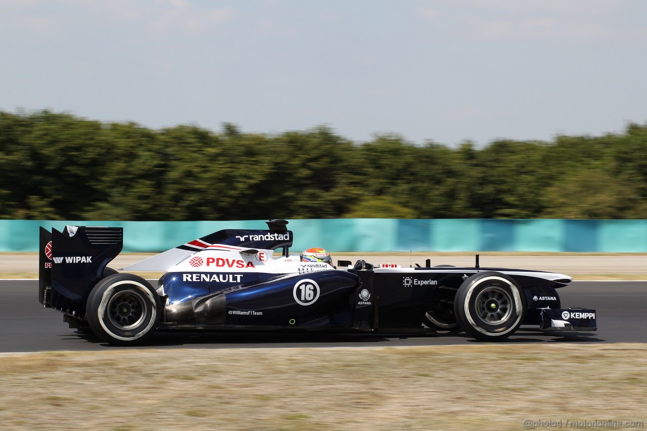 GP UNGHERIA, 26.07.2013-  Free practice 2, Pastor Maldonado (VEN) Williams F1 Team FW35