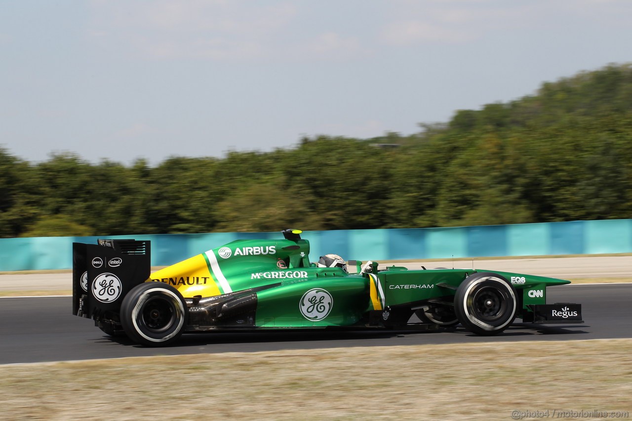 GP UNGHERIA, 26.07.2013-  Free practice 2, Giedo Van der Garde (NED), Caterham F1 Team CT03