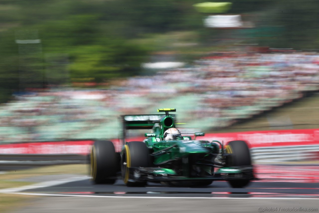 GP UNGHERIA, 26.07.2013-  Free practice 2, Giedo Van der Garde (NED), Caterham F1 Team CT03