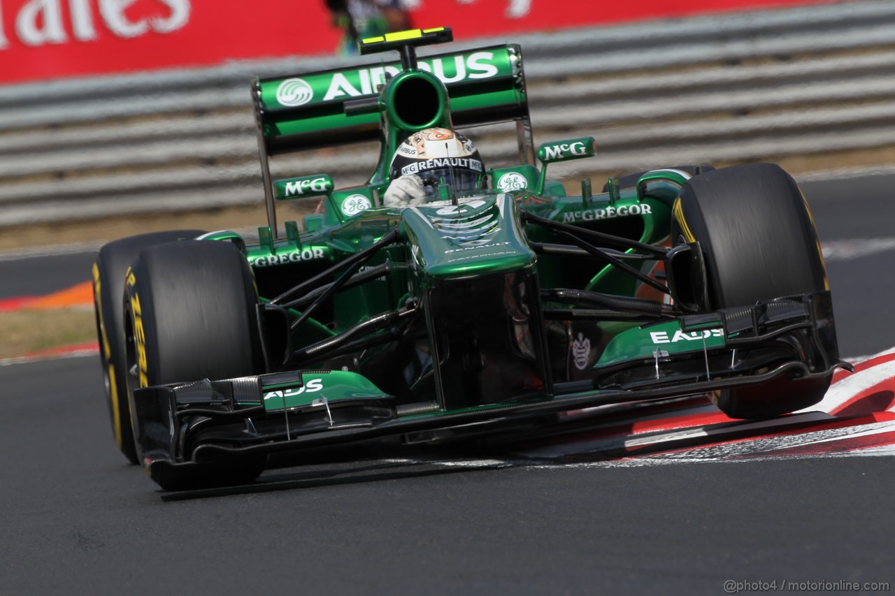 GP UNGHERIA, 26.07.2013-  Free practice 2, Giedo Van der Garde (NED), Caterham F1 Team CT03