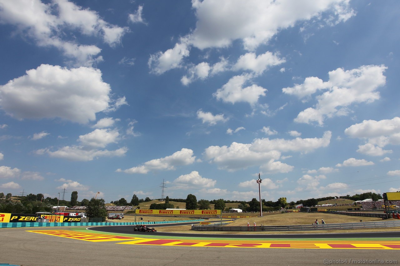 GP UNGHERIA, 26.07.2013-  Free practice 2, Romain Grosjean (FRA) Lotus F1 Team E213