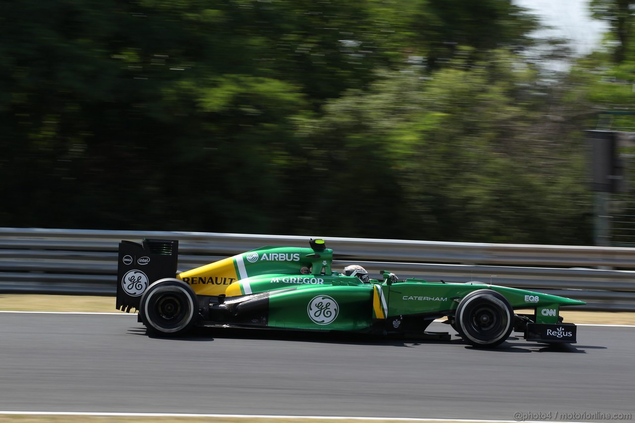 GP UNGHERIA, 26.07.2013-  Free practice 2, Giedo Van der Garde (NED), Caterham F1 Team CT03