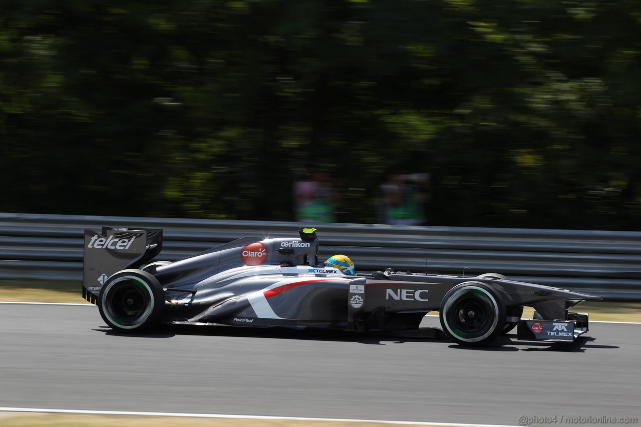 GP UNGHERIA, 26.07.2013-  Free practice 2, Esteban Gutierrez (MEX), Sauber F1 Team C32
