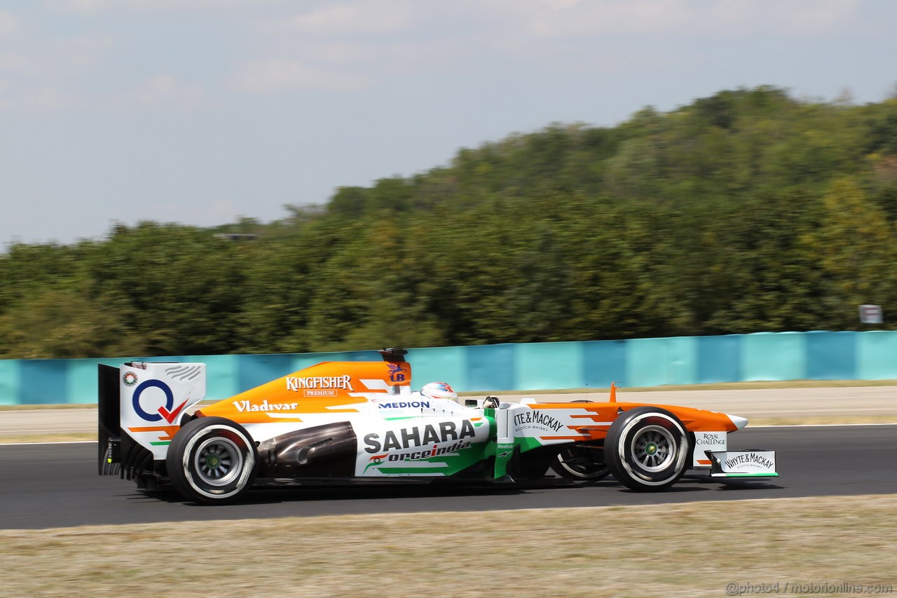 GP UNGHERIA, 26.07.2013-  Free practice 2, Paul di Resta (GBR) Sahara Force India F1 Team VJM06