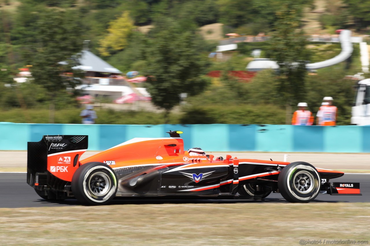 GP UNGHERIA, 26.07.2013-  Free practice 2, Max Chilton (GBR), Marussia F1 Team MR02