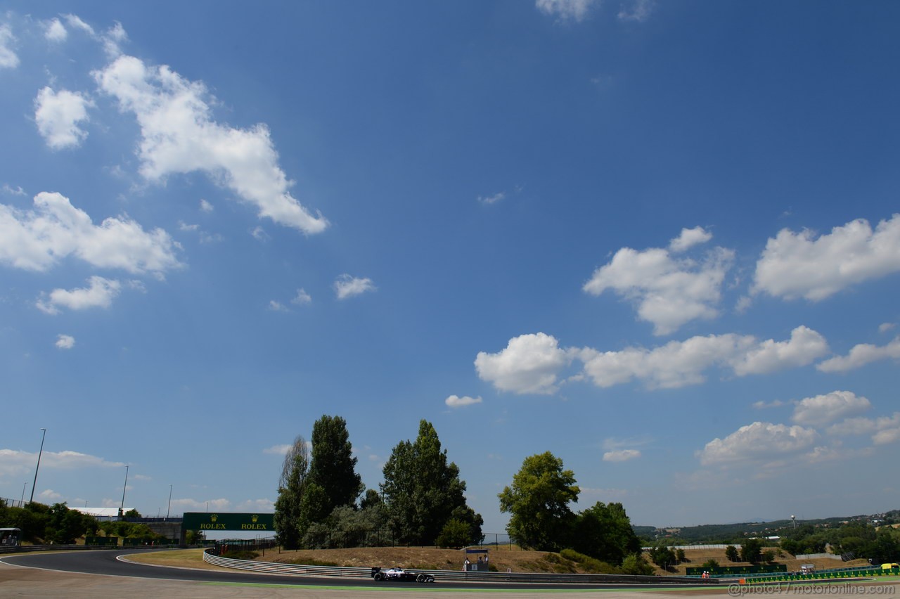 GP UNGHERIA, 26.07.2013-  Free practice 2, Pastor Maldonado (VEN) Williams F1 Team FW35