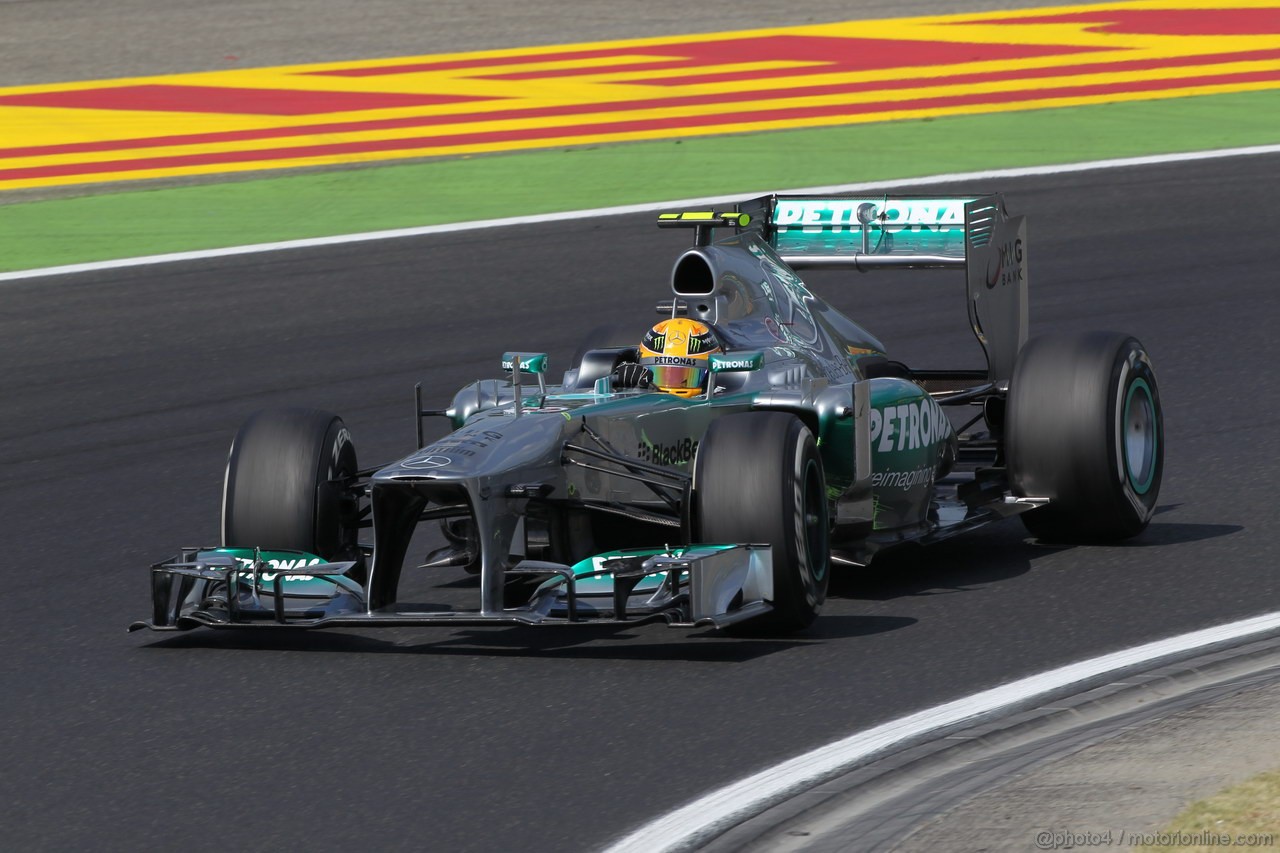 GP UNGHERIA, 26.07.2013-  Free practice 2, Lewis Hamilton (GBR) Mercedes AMG F1 W04 
