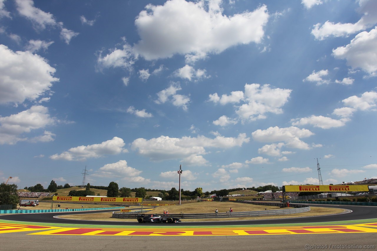 GP UNGHERIA, 26.07.2013-  Free practice 2, Esteban Gutierrez (MEX), Sauber F1 Team C32