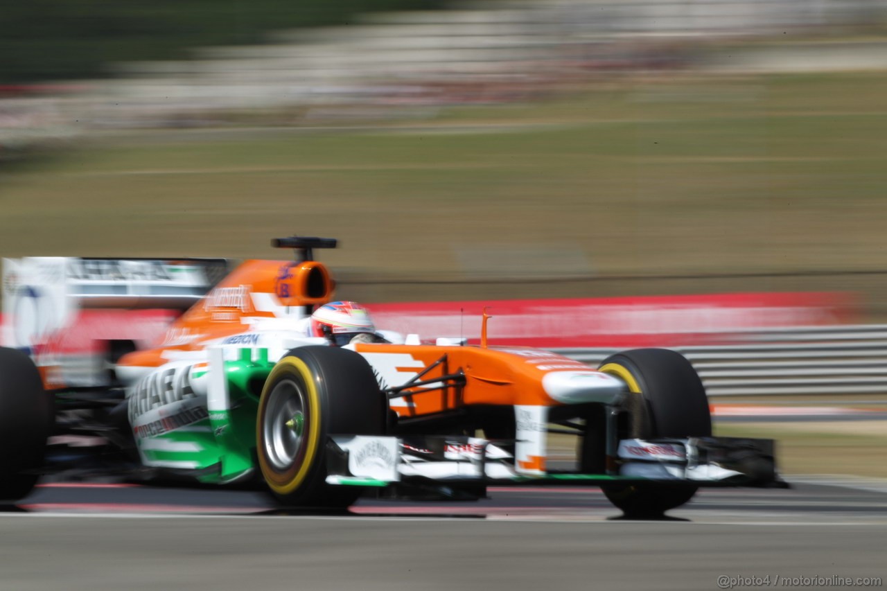 GP UNGHERIA, 26.07.2013-  Free practice 2, Paul di Resta (GBR) Sahara Force India F1 Team VJM06