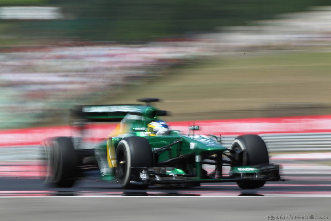 GP UNGHERIA, 26.07.2013-  Free practice 2, Charles Pic (FRA) Caterham F1 Team CT03