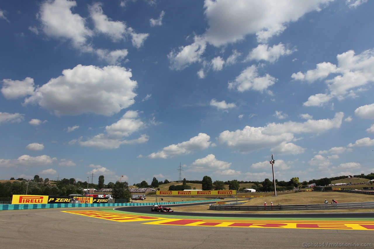 GP UNGHERIA, 26.07.2013-  Free practice 2, Fernando Alonso (ESP) Ferrari F138