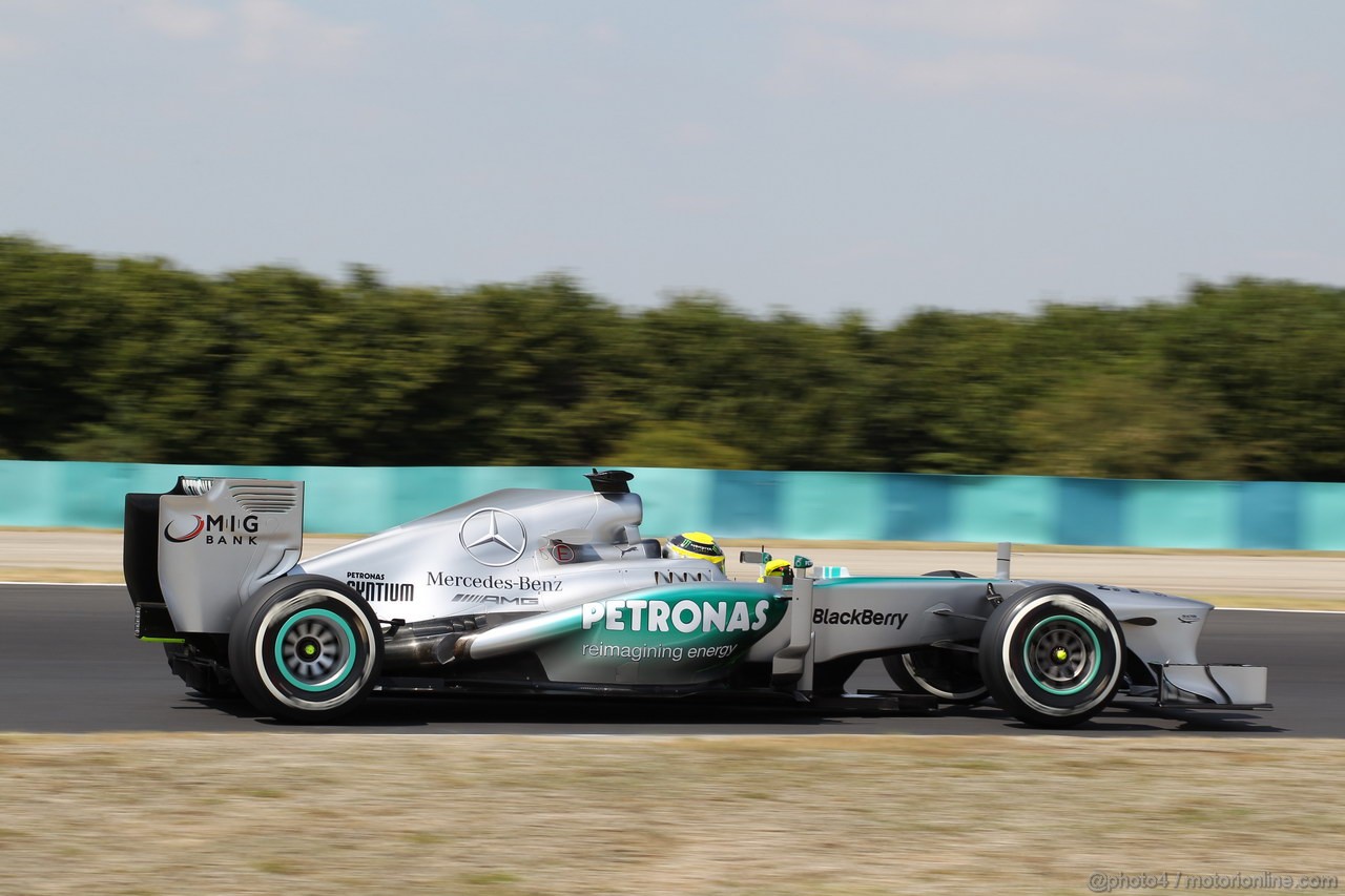 GP UNGHERIA, 26.07.2013-  Free practice 2, Nico Rosberg (GER) Mercedes AMG F1 W04