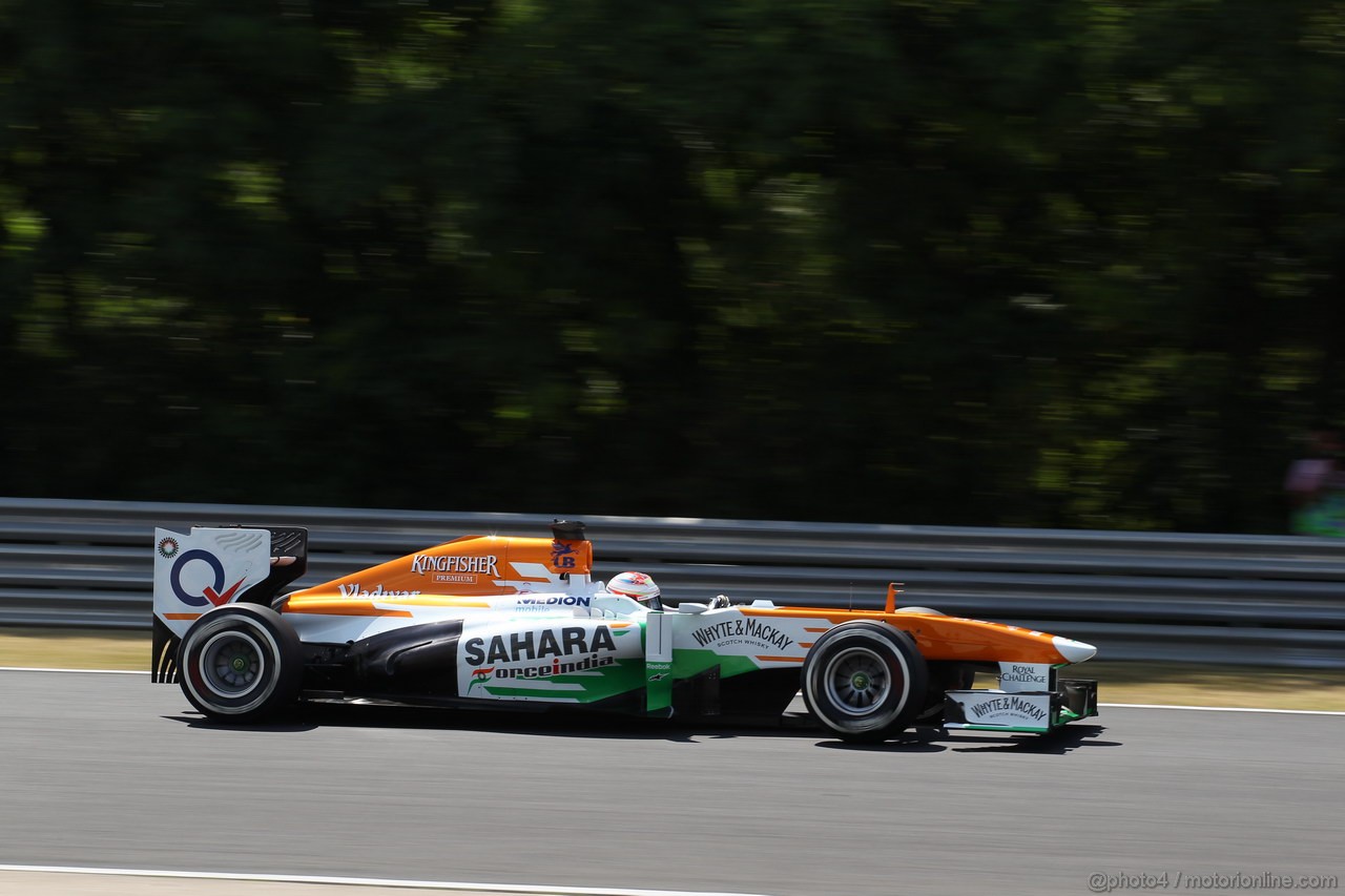 GP UNGHERIA, 26.07.2013-  Free practice 2, Paul di Resta (GBR) Sahara Force India F1 Team VJM06