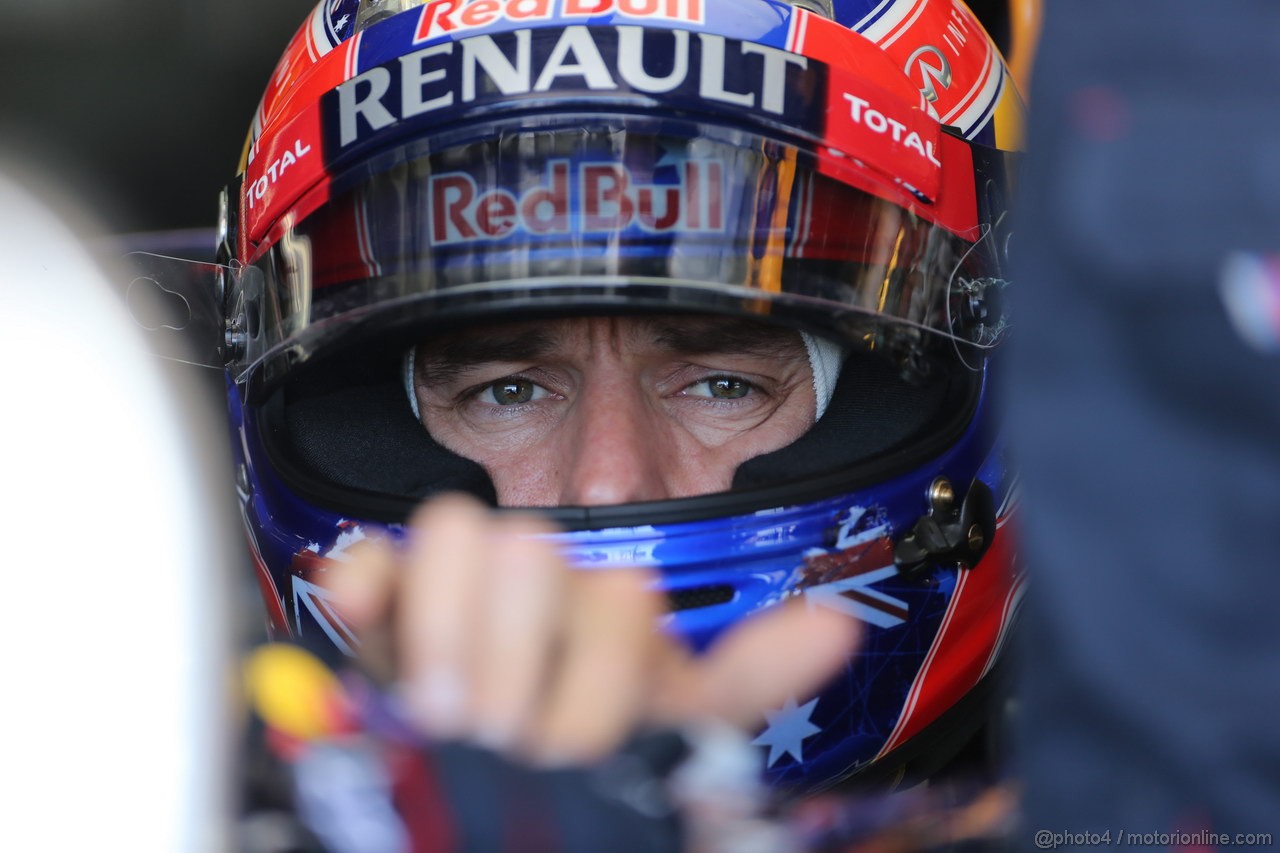 GP UNGHERIA, 26.07.2013-  Free practice 2, Mark Webber (AUS) Red Bull Racing RB9