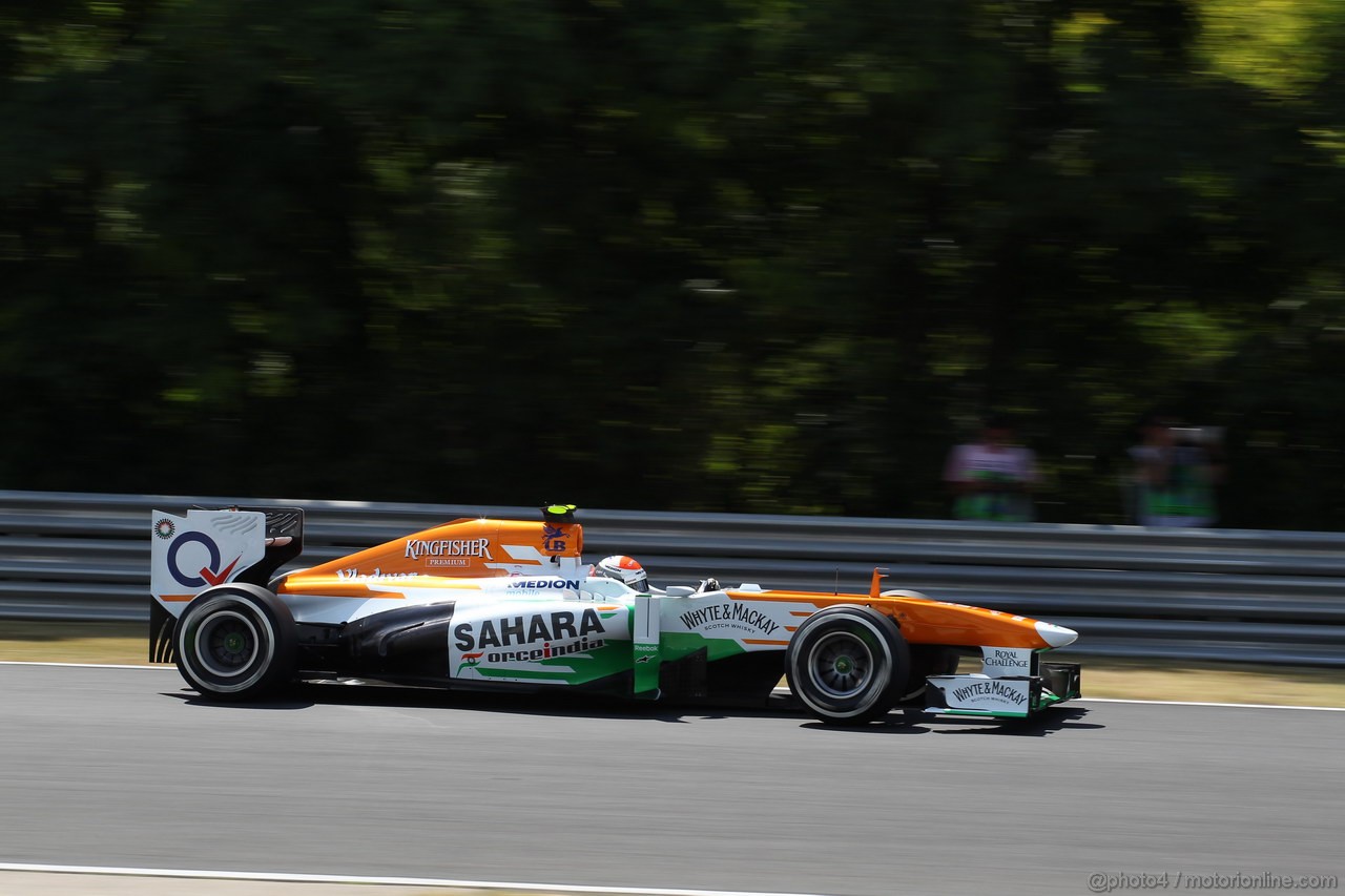 GP UNGHERIA, 26.07.2013-  Free practice 2, Adrian Sutil (GER), Sahara Force India F1 Team VJM06