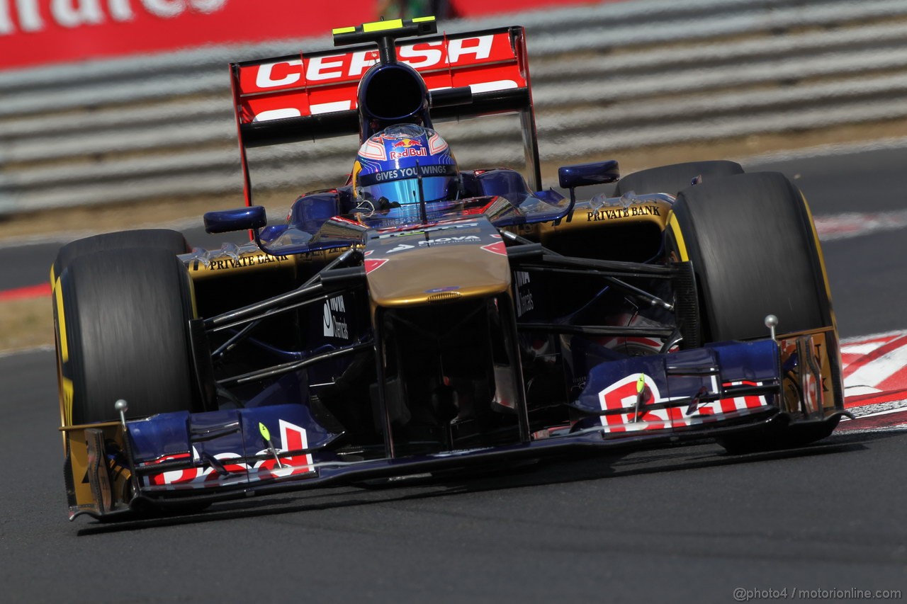 GP UNGHERIA, 26.07.2013-  Free practice 2, Daniel Ricciardo (AUS) Scuderia Toro Rosso STR8