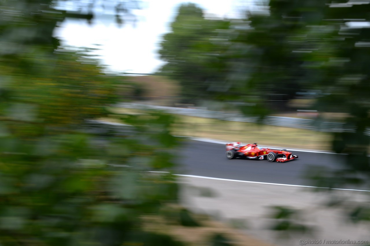 GP UNGHERIA, 26.07.2013- Free practice 2, Fernando Alonso (ESP) Ferrari F138