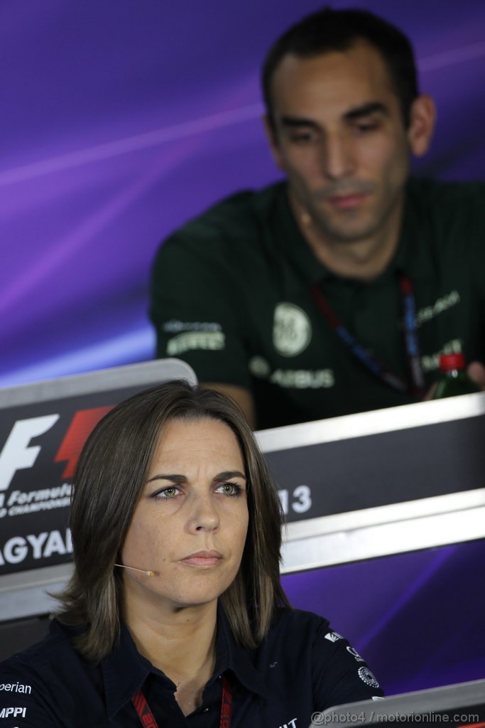 GP UNGHERIA, 26.07.2013- Venerdi' Press Conference, Claire Williams (GBR) Williams Deputy Team Principal 