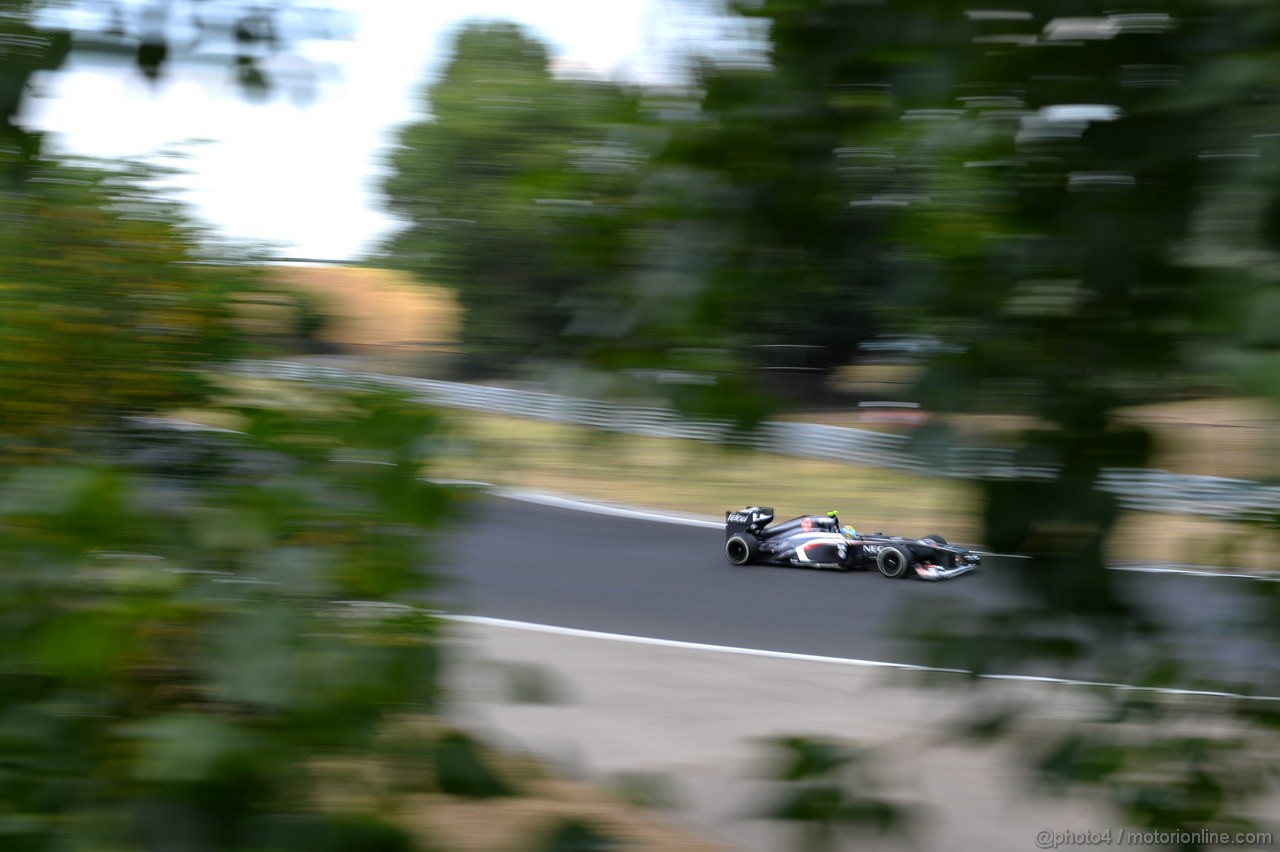 GP UNGHERIA, 26.07.2013- Free practice 2, Esteban Gutierrez (MEX), Sauber F1 Team C32