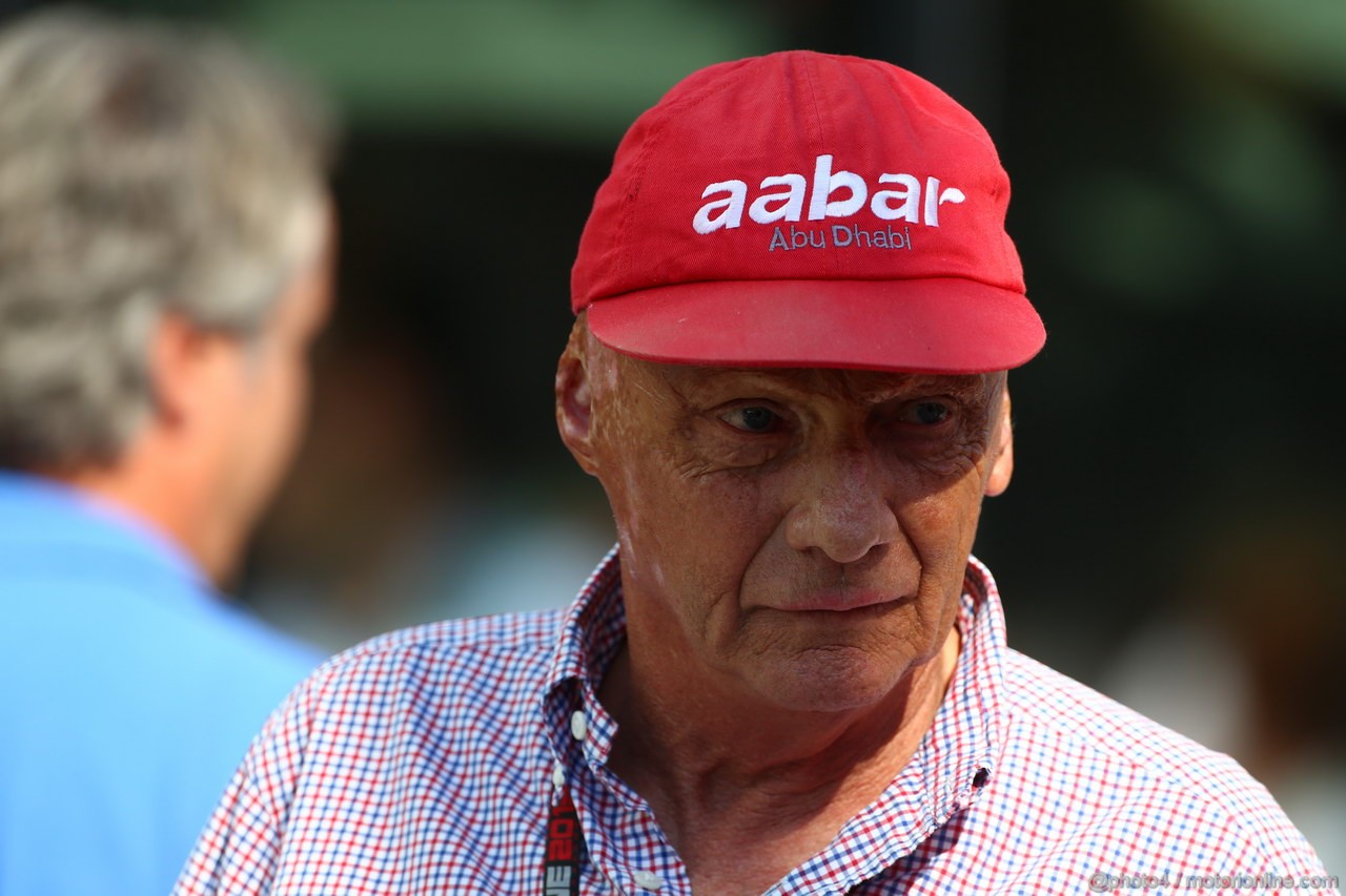 GP UNGHERIA, 26.07.2013- Free practice 2, Niki Lauda (AUT) Mercedes