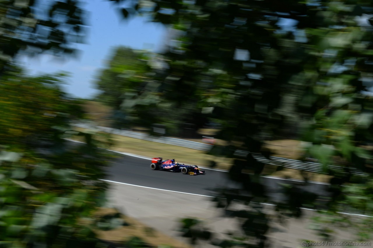 GP UNGHERIA, 26.07.2013- Free practice 2, Jean-Eric Vergne (FRA) Scuderia Toro Rosso STR8